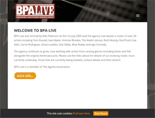 Tablet Screenshot of bpa-live.com